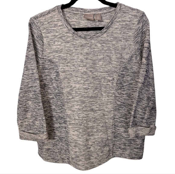 Chico's Sweaters - Chicos 1 Medium Sweater Blue Gray White Metallic EUC